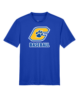 Crisp County HS Team Logo Baseball - Youth Performance T-Shirt
