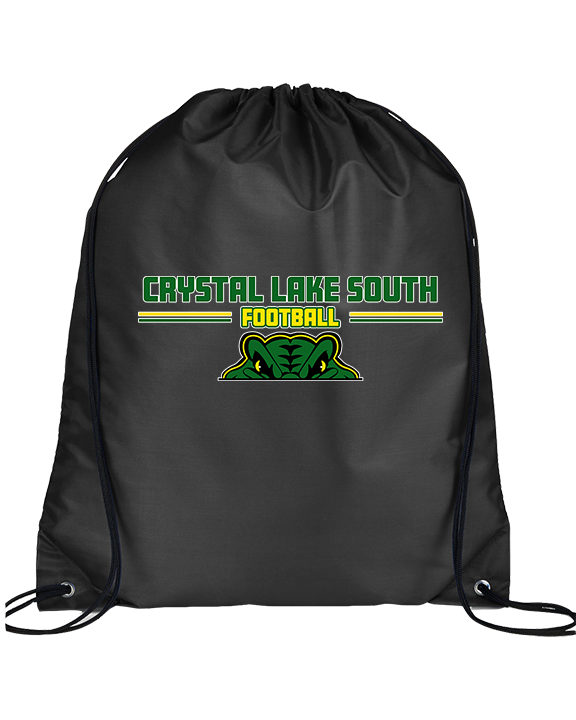 Crystal Lake South HS Football Keen - Drawstring Bag