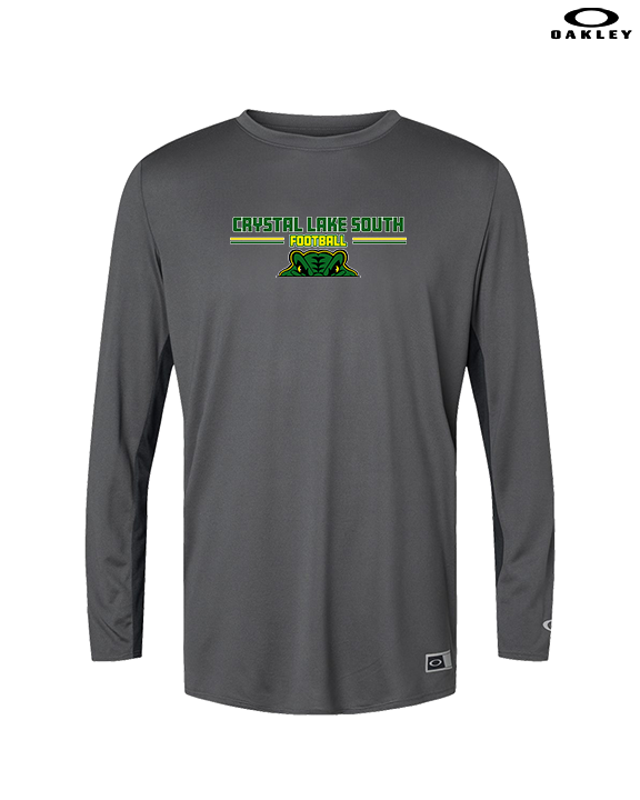 Crystal Lake South HS Football Keen - Mens Oakley Longsleeve