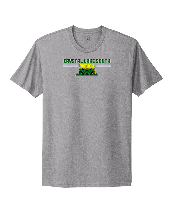 Crystal Lake South HS Football Splatter - Mens Select Cotton T-Shirt