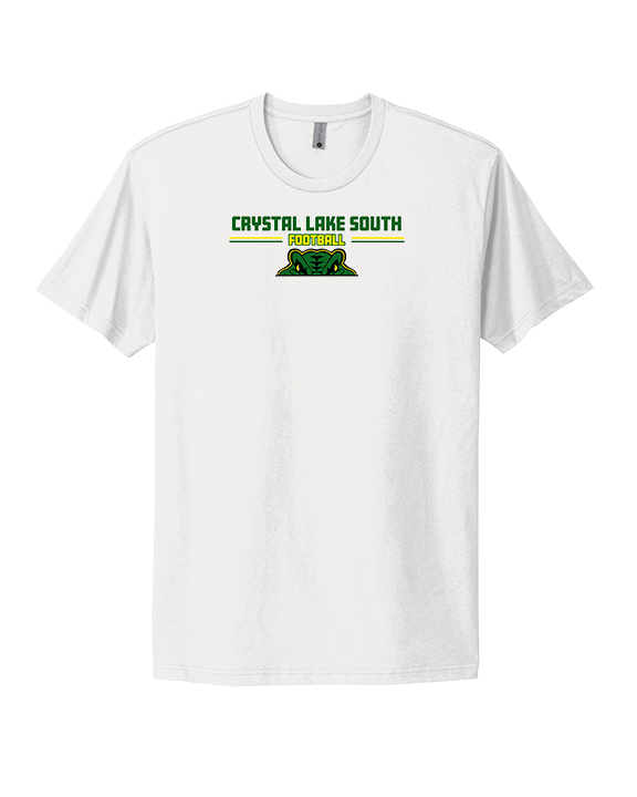 Crystal Lake South HS Football Splatter - Mens Select Cotton T-Shirt