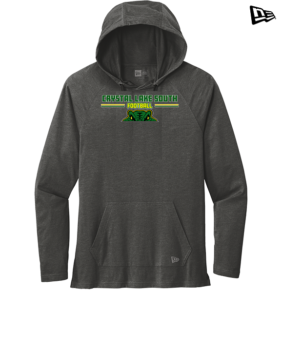Crystal Lake South HS Football Keen - New Era Tri-Blend Hoodie