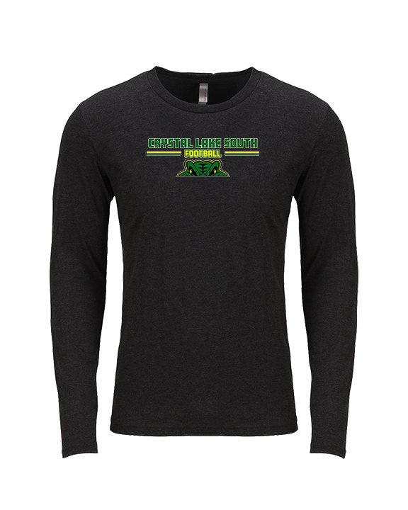 Crystal Lake South HS Football Keen - Tri-Blend Long Sleeve