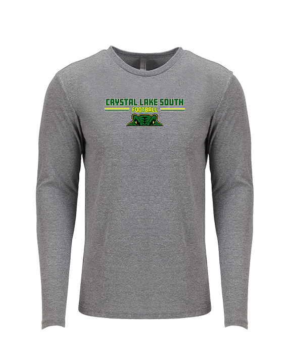 Crystal Lake South HS Football Keen - Tri-Blend Long Sleeve