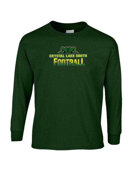 Crystal Lake South HS Football Splatter - Cotton Longsleeve
