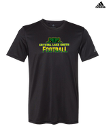 Crystal Lake South HS Football Splatter - Mens Adidas Performance Shirt