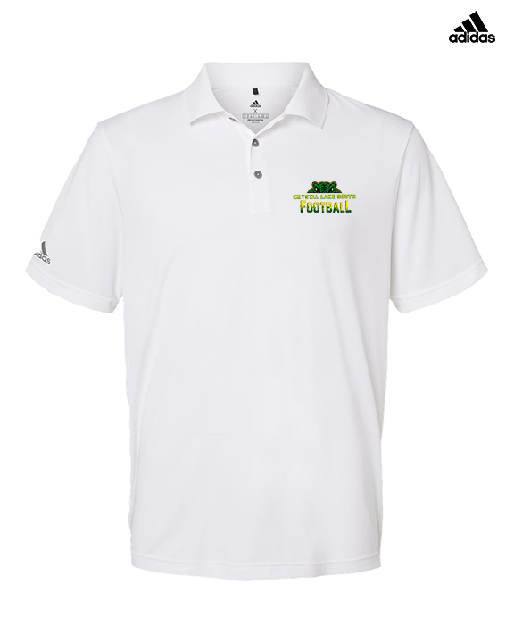 Crystal Lake South HS Football Splatter - Mens Adidas Polo
