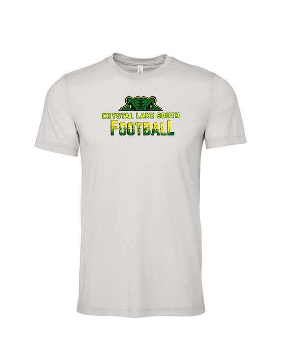 Crystal Lake South HS Football Splatter - Tri-Blend Shirt