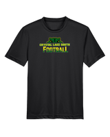 Crystal Lake South HS Football Splatter - Youth Performance Shirt