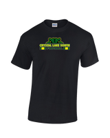 Crystal Lake South HS Football Stacked - Cotton T-Shirt