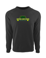 Crystal Lake South HS Football Stacked - Crewneck Sweatshirt