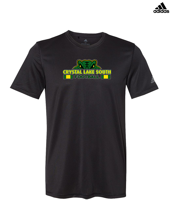 Crystal Lake South HS Football Stacked - Mens Adidas Performance Shirt