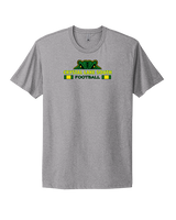 Crystal Lake South HS Football Stacked - Mens Select Cotton T-Shirt