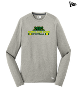 Crystal Lake South HS Football Stacked - New Era Performance Long Sleeve