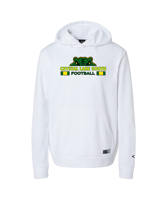 Crystal Lake South HS Football Stacked - Oakley Performance Hoodie