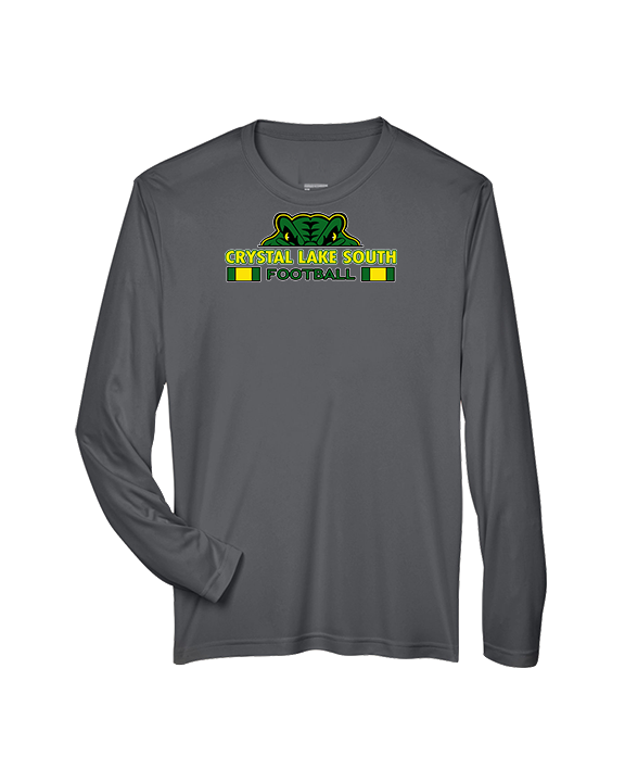 Crystal Lake South HS Football Stacked - Performance Longsleeve
