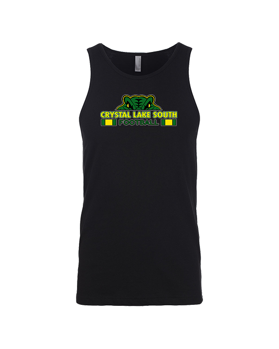Crystal Lake South HS Football Stacked - Tank Top