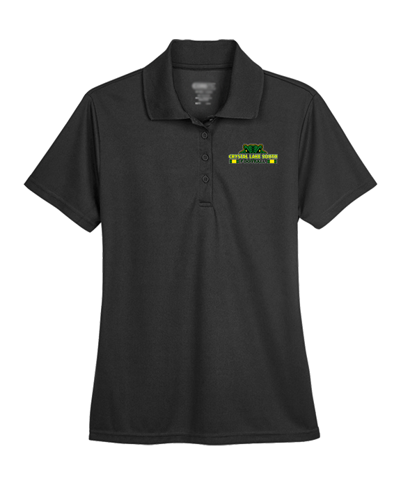 Crystal Lake South HS Football Stacked - Womens Polo