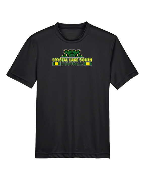 Crystal Lake South HS Football Stacked - Youth Performance Shirt