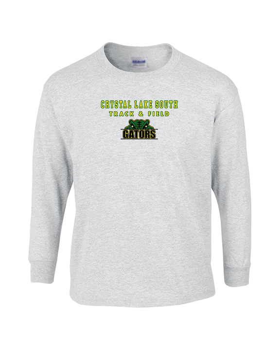 Crystal Lake South HS Boys Track & Field Block - Cotton Longsleeve