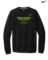Crystal Lake South HS Boys Track & Field Block - Mens Nike Crewneck