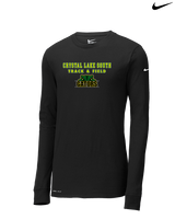 Crystal Lake South HS Boys Track & Field Block - Mens Nike Longsleeve