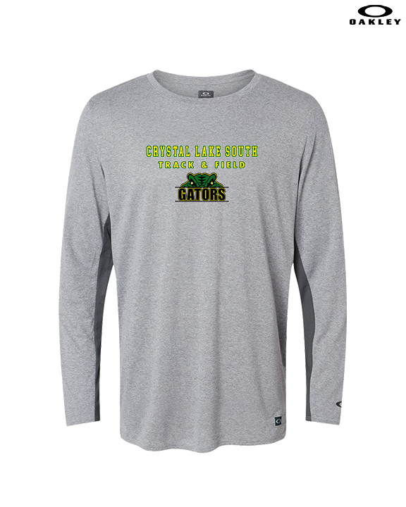 Crystal Lake South HS Boys Track & Field Block - Mens Oakley Longsleeve