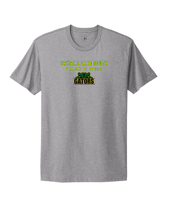 Crystal Lake South HS Boys Track & Field Block - Mens Select Cotton T-Shirt
