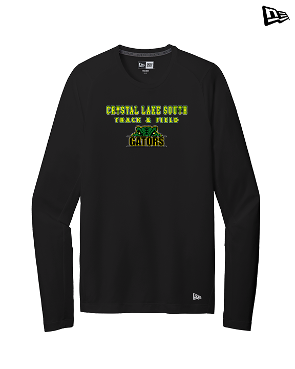 Crystal Lake South HS Boys Track & Field Block - New Era Performance Long Sleeve