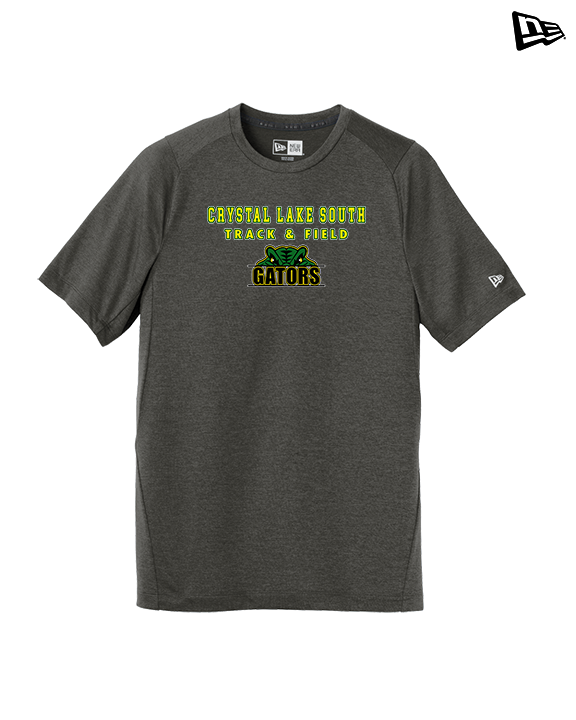 Crystal Lake South HS Boys Track & Field Block - New Era Performance Shirt