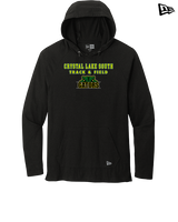 Crystal Lake South HS Boys Track & Field Block - New Era Tri-Blend Hoodie