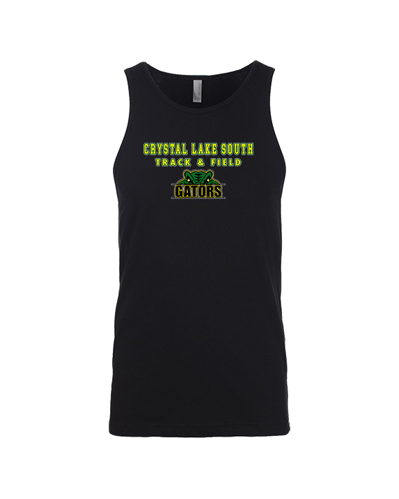 Crystal Lake South HS Boys Track & Field Block - Tank Top