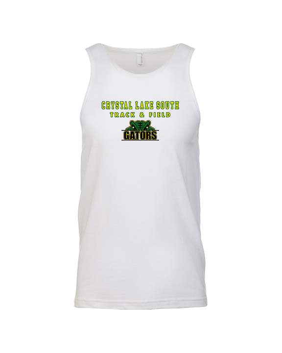 Crystal Lake South HS Boys Track & Field Block - Tank Top
