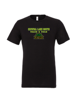 Crystal Lake South HS Boys Track & Field Block - Tri-Blend Shirt