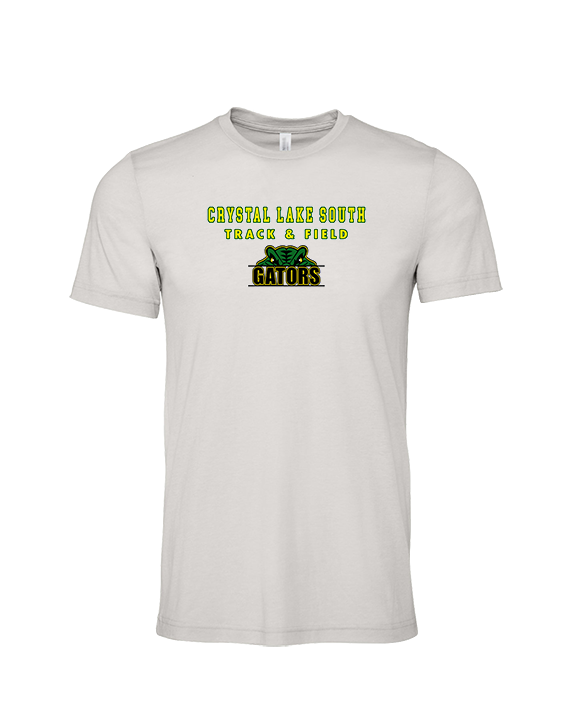 Crystal Lake South HS Boys Track & Field Block - Tri-Blend Shirt