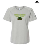 Crystal Lake South HS Boys Track & Field Block - Womens Adidas Performance Shirt