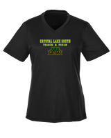 Crystal Lake South HS Boys Track & Field Block - Womens Performance Shirt