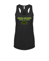 Crystal Lake South HS Boys Track & Field Block - Womens Tank Top