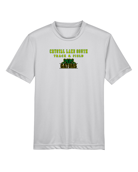 Crystal Lake South HS Boys Track & Field Block - Youth Performance Shirt