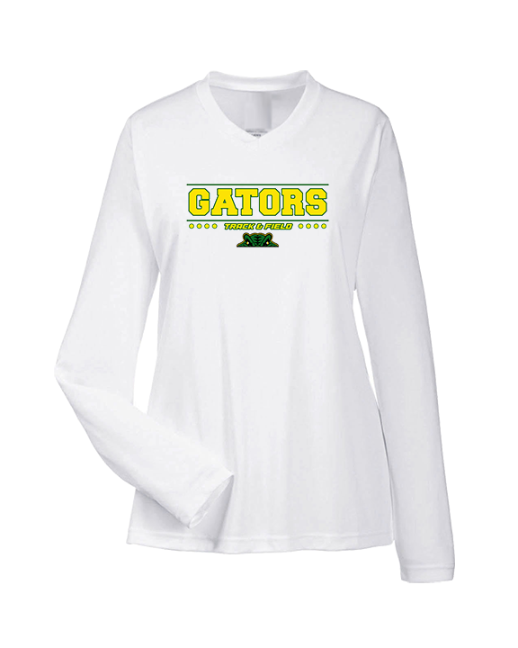 Crystal Lake South HS Boys Track & Field Border - Womens Performance Longsleeve