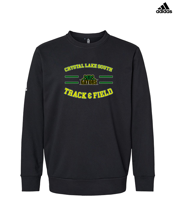 Crystal Lake South HS Boys Track & Field Curve - Mens Adidas Crewneck