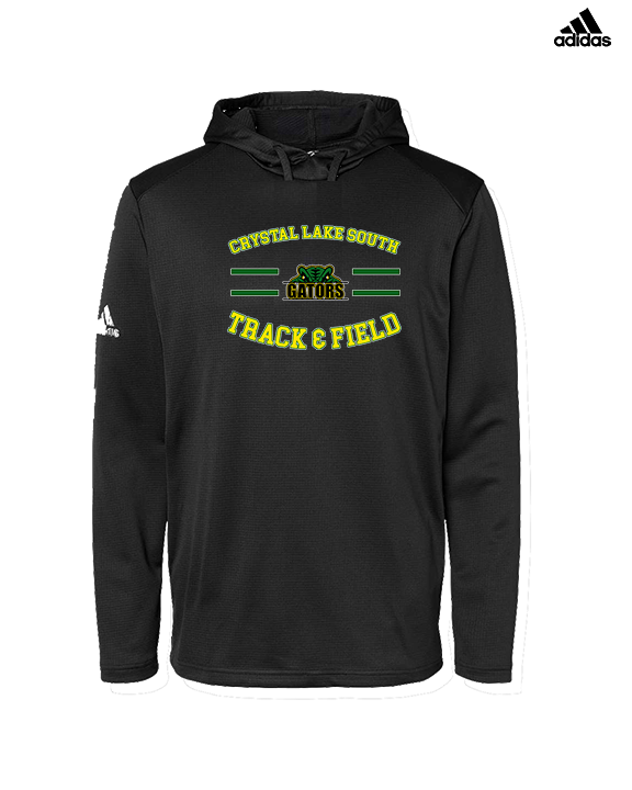 Crystal Lake South HS Boys Track & Field Curve - Mens Adidas Hoodie