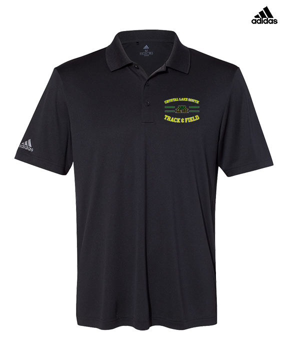 Crystal Lake South HS Boys Track & Field Curve - Mens Adidas Polo