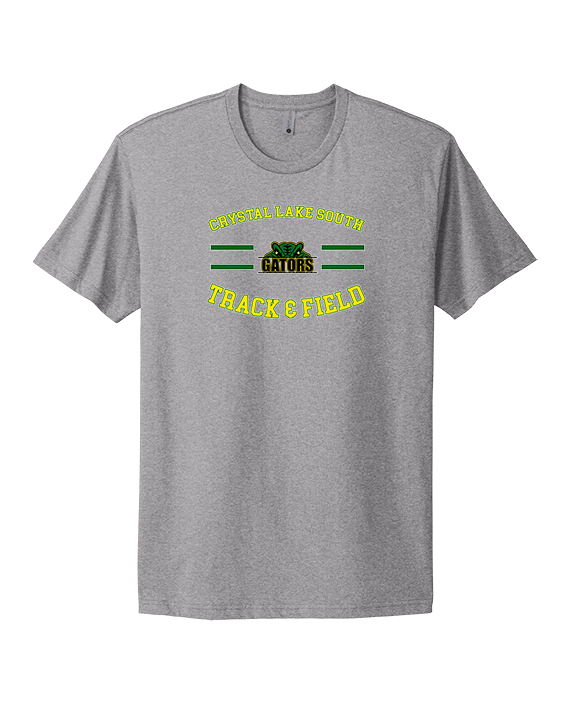 Crystal Lake South HS Boys Track & Field Curve - Mens Select Cotton T-Shirt