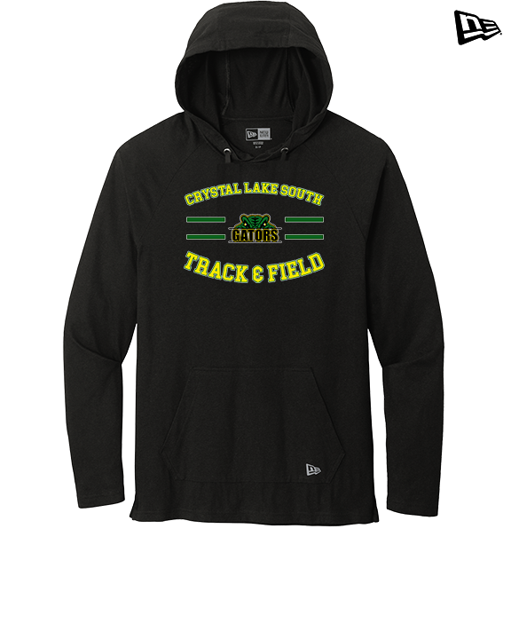 Crystal Lake South HS Boys Track & Field Curve - New Era Tri-Blend Hoodie
