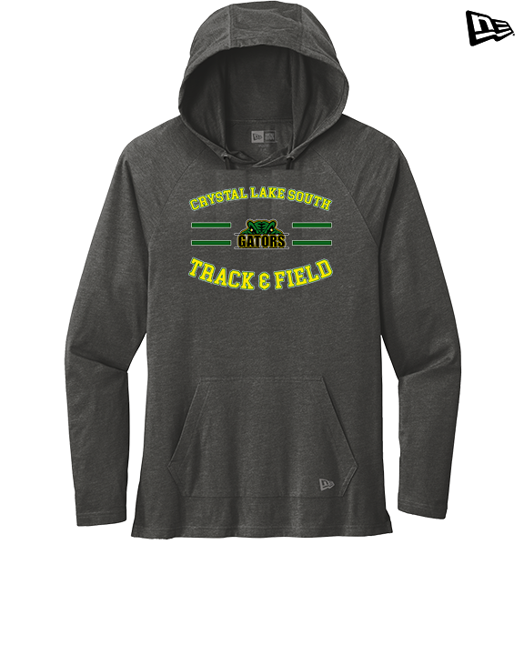 Crystal Lake South HS Boys Track & Field Curve - New Era Tri-Blend Hoodie