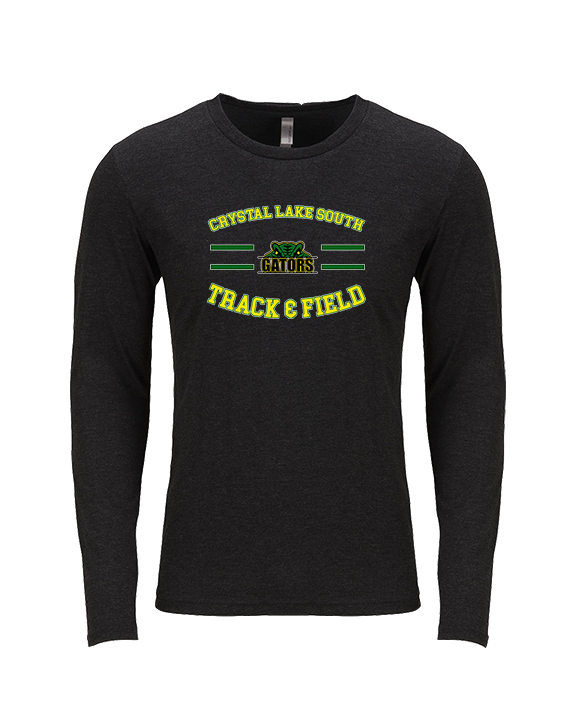 Crystal Lake South HS Boys Track & Field Curve - Tri-Blend Long Sleeve