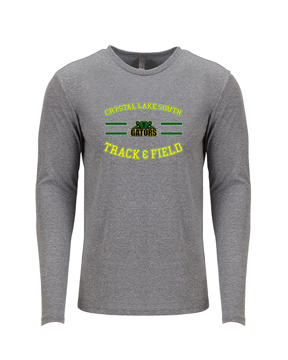 Crystal Lake South HS Boys Track & Field Curve - Tri-Blend Long Sleeve