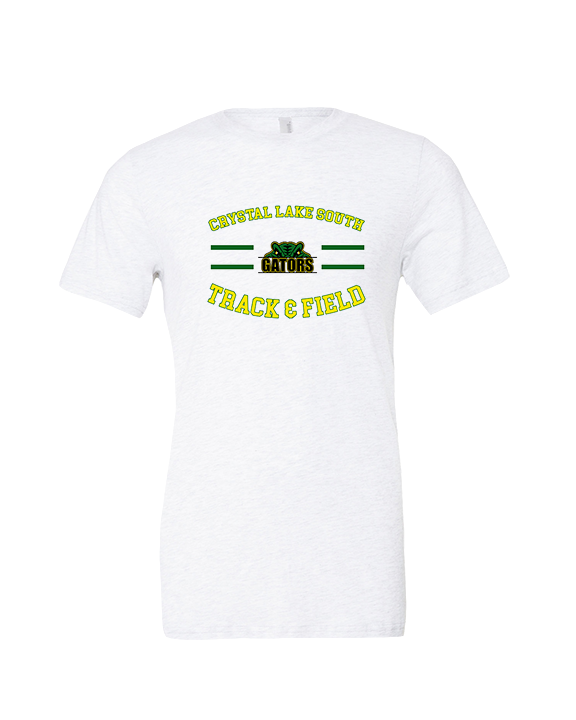 Crystal Lake South HS Boys Track & Field Curve - Tri-Blend Shirt
