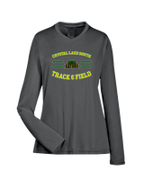 Crystal Lake South HS Boys Track & Field Curve - Womens Performance Longsleeve